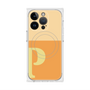 プレミアムスクエアケース with MagSafe［ オリジナル - initial two tone - P orange ］