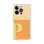 プレミアムスクエアケース with MagSafe［ オリジナル - initial two tone - P orange ］