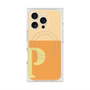 プレミアムスクエアケース with MagSafe［ オリジナル - initial two tone - P orange ］