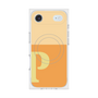 プレミアムスクエアケース with MagSafe［ オリジナル - initial two tone - P orange ］