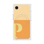 プレミアムスクエアケース with MagSafe［ オリジナル - initial two tone - P orange ］