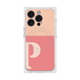 プレミアムスクエアケース with MagSafe［ オリジナル - initial two tone - P pink ］