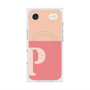 プレミアムスクエアケース with MagSafe［ オリジナル - initial two tone - P pink ］