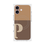 プレミアムスクエアケース with MagSafe［ オリジナル - initial two tone - P brown ］