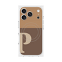 プレミアムスクエアケース with MagSafe［ オリジナル - initial two tone - P brown ］
