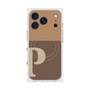 プレミアムスクエアケース with MagSafe［ オリジナル - initial two tone - P brown ］