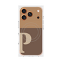 プレミアムスクエアケース with MagSafe［ オリジナル - initial two tone - P brown ］