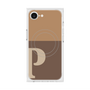 プレミアムスクエアケース with MagSafe［ オリジナル - initial two tone - P brown ］
