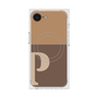 プレミアムスクエアケース with MagSafe［ オリジナル - initial two tone - P brown ］