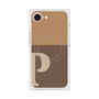 プレミアムスクエアケース with MagSafe［ オリジナル - initial two tone - P brown ］