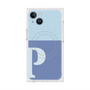 プレミアムスクエアケース with MagSafe［ オリジナル - initial two tone - P blue ］