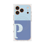 プレミアムスクエアケース with MagSafe［ オリジナル - initial two tone - P blue ］