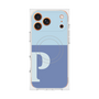 プレミアムスクエアケース with MagSafe［ オリジナル - initial two tone - P blue ］