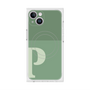プレミアムスクエアケース with MagSafe［ オリジナル - initial two tone - P green ］