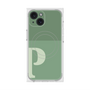 プレミアムスクエアケース with MagSafe［ オリジナル - initial two tone - P green ］