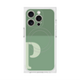 プレミアムスクエアケース with MagSafe［ オリジナル - initial two tone - P green ］