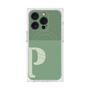 プレミアムスクエアケース with MagSafe［ オリジナル - initial two tone - P green ］
