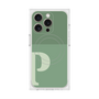 プレミアムスクエアケース with MagSafe［ オリジナル - initial two tone - P green ］