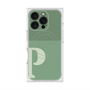 プレミアムスクエアケース with MagSafe［ オリジナル - initial two tone - P green ］