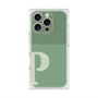 プレミアムスクエアケース with MagSafe［ オリジナル - initial two tone - P green ］