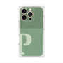 プレミアムスクエアケース with MagSafe［ オリジナル - initial two tone - P green ］