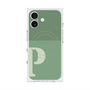 プレミアムスクエアケース with MagSafe［ オリジナル - initial two tone - P green ］