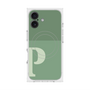 プレミアムスクエアケース with MagSafe［ オリジナル - initial two tone - P green ］