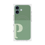 プレミアムスクエアケース with MagSafe［ オリジナル - initial two tone - P green ］