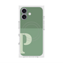 プレミアムスクエアケース with MagSafe［ オリジナル - initial two tone - P green ］