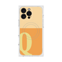 プレミアムスクエアケース with MagSafe［ オリジナル - initial two tone - Q orange ］
