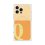 プレミアムスクエアケース with MagSafe［ オリジナル - initial two tone - Q orange ］