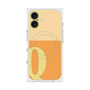 プレミアムスクエアケース with MagSafe［ オリジナル - initial two tone - Q orange ］