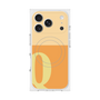 プレミアムスクエアケース with MagSafe［ オリジナル - initial two tone - Q orange ］