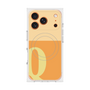 プレミアムスクエアケース with MagSafe［ オリジナル - initial two tone - Q orange ］
