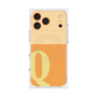 プレミアムスクエアケース with MagSafe［ オリジナル - initial two tone - Q orange ］