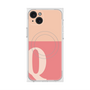 プレミアムスクエアケース with MagSafe［ オリジナル - initial two tone - Q pink ］