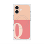プレミアムスクエアケース with MagSafe［ オリジナル - initial two tone - Q pink ］