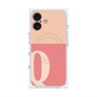 プレミアムスクエアケース with MagSafe［ オリジナル - initial two tone - Q pink ］
