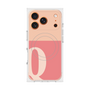 プレミアムスクエアケース with MagSafe［ オリジナル - initial two tone - Q pink ］