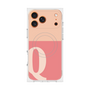 プレミアムスクエアケース with MagSafe［ オリジナル - initial two tone - Q pink ］