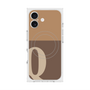 プレミアムスクエアケース with MagSafe［ オリジナル - initial two tone - Q brown ］