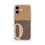 プレミアムスクエアケース with MagSafe［ オリジナル - initial two tone - Q brown ］