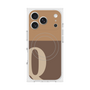 プレミアムスクエアケース with MagSafe［ オリジナル - initial two tone - Q brown ］