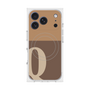 プレミアムスクエアケース with MagSafe［ オリジナル - initial two tone - Q brown ］
