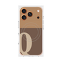 プレミアムスクエアケース with MagSafe［ オリジナル - initial two tone - Q brown ］