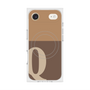 プレミアムスクエアケース with MagSafe［ オリジナル - initial two tone - Q brown ］