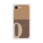プレミアムスクエアケース with MagSafe［ オリジナル - initial two tone - Q brown ］