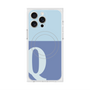 プレミアムスクエアケース with MagSafe［ オリジナル - initial two tone - Q blue ］