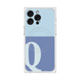 プレミアムスクエアケース with MagSafe［ オリジナル - initial two tone - Q blue ］
