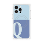 プレミアムスクエアケース with MagSafe［ オリジナル - initial two tone - Q blue ］